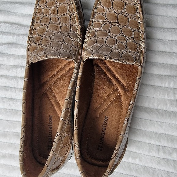 Naturalizer Carleen Loafers Women’s 8M Faux Croc Embossed Comfort Slip On Shoes - Picture 5 of 8